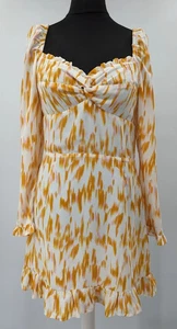 Rahi By Anthropologie dress White Gold Bailey Marble Print UK 10/12/ L   1919 - Picture 1 of 11