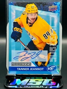 2021-22 Upper Deck Ice Tanner Jeannot Subzero Rookies Auto #476 RC Bruins Preds - Picture 1 of 2