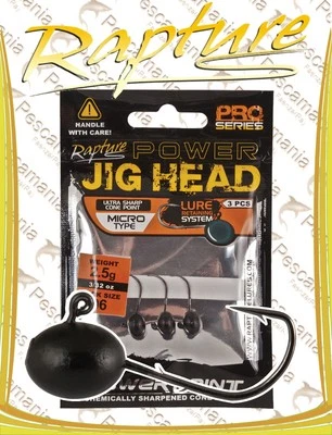 testina piombata Rapture Power micro Jig head softbaits gr. 0.8-gr 4 - Image 1 of 4
