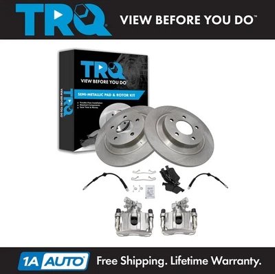 TRQ Rear Brake Pad & Rotor Kit Fits 2007-2008 Mazda 5 - Image 1 of 4