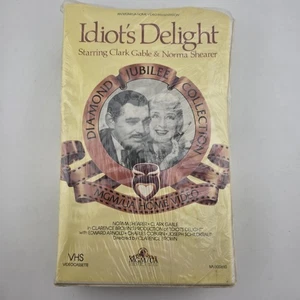 Idiot's Delight - VHS - Sealed By Blockbuster - Clark Gable - Clamshell Box - Picture 1 of 7