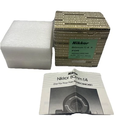 *Box And Inserts Only No Lens*Nikon UW Nikkor 80mm f/4 Under Water for Nikon’s - Image 1 of 4