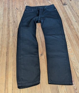 Levis 505 Jeans Size 32x32 Black Denim Regular Fit Straight Leg Brand New - Picture 1 of 12