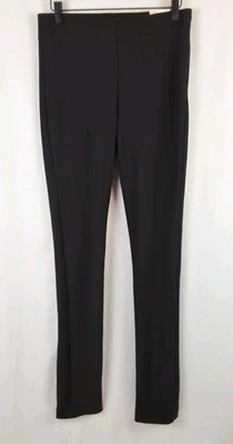 Pantalones de tiro alto para mujer Zara cremallera lateral negros leggings elásticos talla L - nuevos con etiquetas Foto 1 de 4