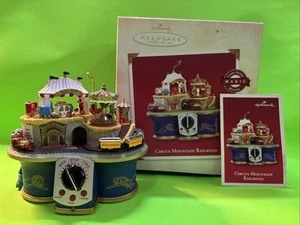 2002 Hallmark Keepsake Motion Circus Mountain Railroad Train Christmas Ornament - Picture 1 of 10