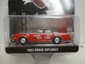 Greenlight 1983 DODGE DIPLOMAT Red '83 w/RR HOBBY EXCLUSIVE Veteran's Cab - Picture 1 of 3