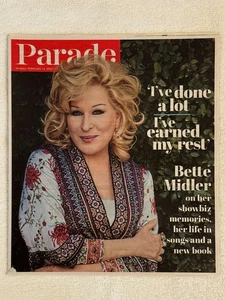 Parade Newspaper Insert February 2021 Bette Midler Interview Songs Showbiz Book - Picture 1 of 2