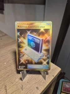 Pokemon Communication 196/181 Secret Rare Gold Sun & Moon Team Up Pokémon TCG - Picture 1 of 1