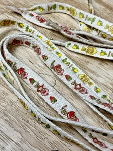 Vintage Strawberry Shortcake & Lemon Meringue Shoelaces Set of 3 (27” Long) - Picture 1 of 6
