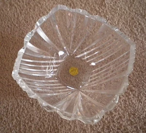 BEAUTIFUL SQUARE CRYSTAL d' ARQUES 24% LEAD CRYSTAL DISH ( FRANCE ) - Picture 1 of 11