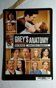 GREY'S ANATOMY SEASON 5 MORE MOMENTS COVER MINI POSTER BACKER CARD (NOT A movie) - Imagen 1 de 1