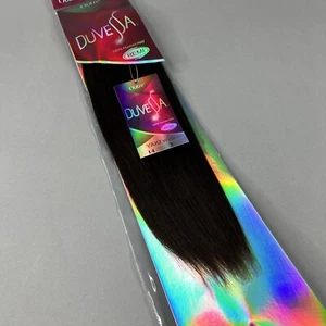 14” Yaki Straight #2 Dark Brown Duvessa Remi 100% Human Hair Track Extensions - Picture 1 of 5