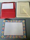Stationery Lot Mosaic Paper Set, Red Envelope Set, Tan Card Frames