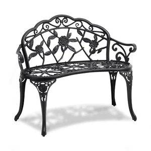 VEVOR Banc d'extérieur banquette de jardin en métal 98,7 cm capacité de 218 kg - Bild 1 von 12