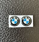 2x naklejka na klucze BMW emblemat logo - 11 mm - nowa - epoksydowa
