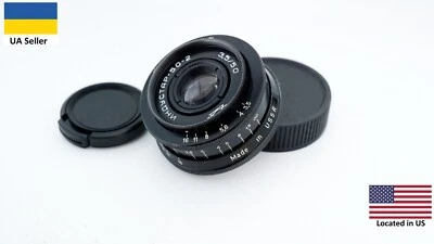 Glossy KMZ Industar 50-2 3.5/50 pancake lens SLR & Digital M42 mount portrait - Image 1 of 4
