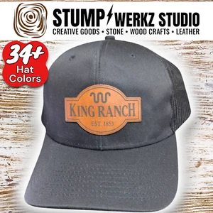 Custom Trucker Hat Baseball Cap Snapback King Ranch Texas Western USA - Picture 1 of 13