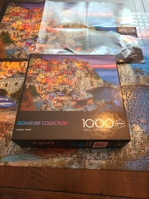 Puzzle Buffalo Signature Collection 1000 piezas - Cinque Terre, Italia - COMPLETO Foto 1 de 2