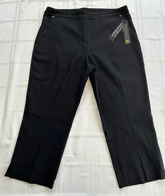 Pantalón capri Tribal Flatten it negro para mujer ~ talla 14 Foto 1 de 4