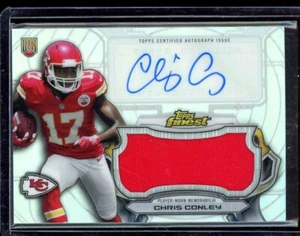 2015 Topps Finest Jumbo Jersey Autographs Refractors #AJRRCC Chris Conley - Picture 1 of 1
