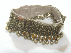 1800s rare antique nomadic tribal woman's heavy 4.4 oz anklet gypsy bells 52514 - Picture 1 of 3
