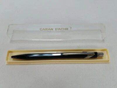 Bolígrafo Caran D'Ache metal negro vintage Suiza Maschinenfabrik Foto 1 de 4