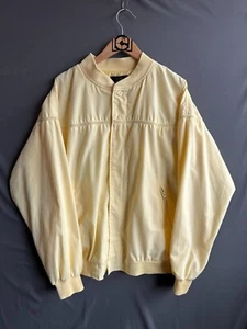 True Vintage Haband Jacket mens XL Yellow Classy Chassis Washington Souvenir 70s - Picture 1 of 7
