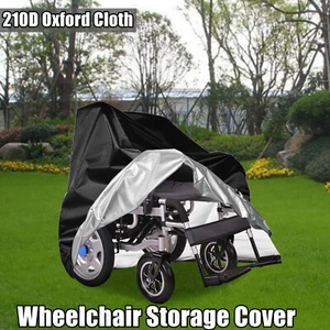 Waterproof Wheelchair Storage Cover For Electric Wheelchairs 210D Oxford Cloth - Picture 1 of 9