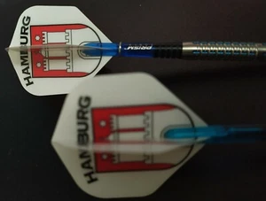 15,30 HQ Dart Flights mit Hamburg Hanse Stadtwappen 5,10 Sets Flys 100 Micron - Bild 1 von 2