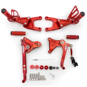 CNC Front Footpeg Footpegs Rearset Pedal Fit s TNT125 135 2016 2017 18-2020 Red - Picture 1 of 12