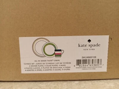 Kate Spade All In Good Taste 12 Piece Set. - Imagem 1 de 2