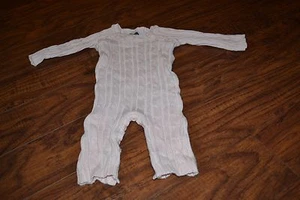 I4- Mud Pie Light Pink Long Sleeve One Piece Size 0-6 Size  - Picture 1 of 2