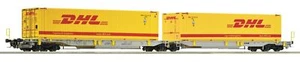 Roco H0 76421 Doppeltaschen-Gelenkwagen der AAE mit DHL-Containern - Bild 1 von 1