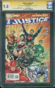 Justice League 1 CGC 3XSS 9.8 Jim Lee Williams Sinclair 1st Print Cover - Bild 1 von 6