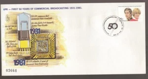 1981 Australia Perth 6PR RADIO 50yrs Commemorative Cover - Picture 1 of 2