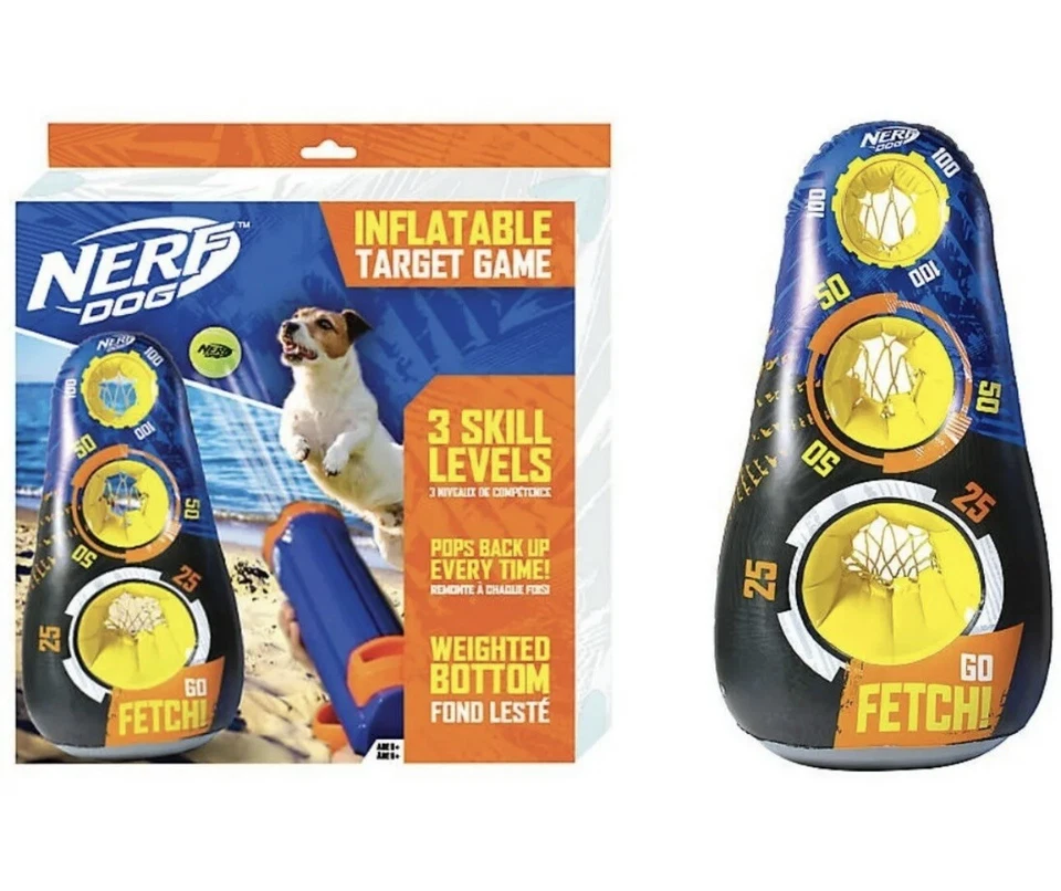 Nerf™ Juego Inflable para Perros Juguete Interactivo para Perros - Parte Inferior Pesada Pop Back Foto 1 de 1