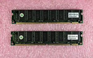 2 x 32MB HP PC-100 NON-ECC PRINTER MEMORY SDRAM - MDV323S-28 - 64MB TOTAL - Picture 1 of 2