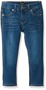 DKNY Girls Denim Skinny Fit Capri Leggings Jeggings Blue SZ 7 8 NEW - Picture 1 of 1