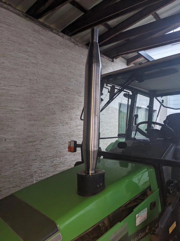 S&H METALLBAU GBR Auspuff EDELSTAHL pass.für Deutz D 2506 3006 4006-7807, DX 3.10-3.80S, AgroXtra