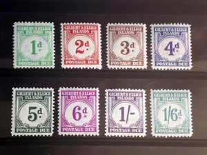 Gilbert & Ellice Islands 1940 SGD1-D8 complete Postage Due MLH CV£180. (B5058) - Picture 1 of 2