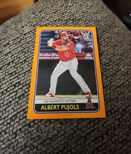 2020 Topps Big League Baseball Albert Pujols #113 Orange Los Angeles Angels 