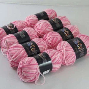 AIP Soft Baby Cotton Yarn New Hand dyed Wool Socks Scarf Knitting 8Skeinsx50g 01 - Picture 1 of 4