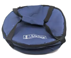 Anchor Hocking Hot Cold Insulated Round Casserole Carrier Tote. Navy. Straps Zip - Picture 1 of 6