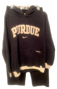 Purdue University Nike Team Black Sweats Size M Embroidered Logo P Heavy 2 PCS - Bild 1 von 14
