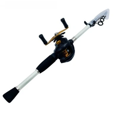 Fishing Set Casting/Spinning Rod and Reel Combo Portable Ultralight Travel New - Image 1 of 4