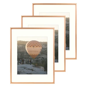 Confezione 3 Cornici Alluminio 11x14 16x20 Foto Galleria Wall Kit Arredamento Casa - Foto 1 di 26