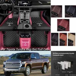 For Toyota Tundra Reg/Ext/Full Cab Car Floor Mats Anti-slip Custom Waterproof - Foto 1 di 27