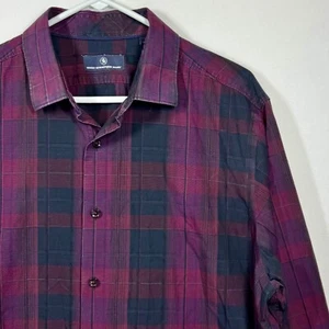 Hart Schaffner Marx Plaid Button Down Shirt Long Sleeve Sz XL - Picture 1 of 8