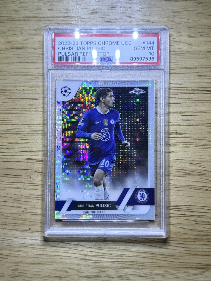 2022-23 Topps Chrome UCC - Christian Pulisic - Pulsar - PSA Gem Mint 10 - Pop 3 - Image 1 of 4