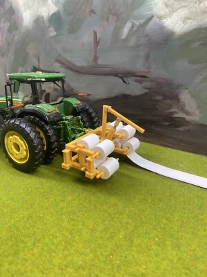 1:32 Scale Polypipe Machine Hydraulic Custom Farm Toy Tractor Plow Implement - Image 1 of 4